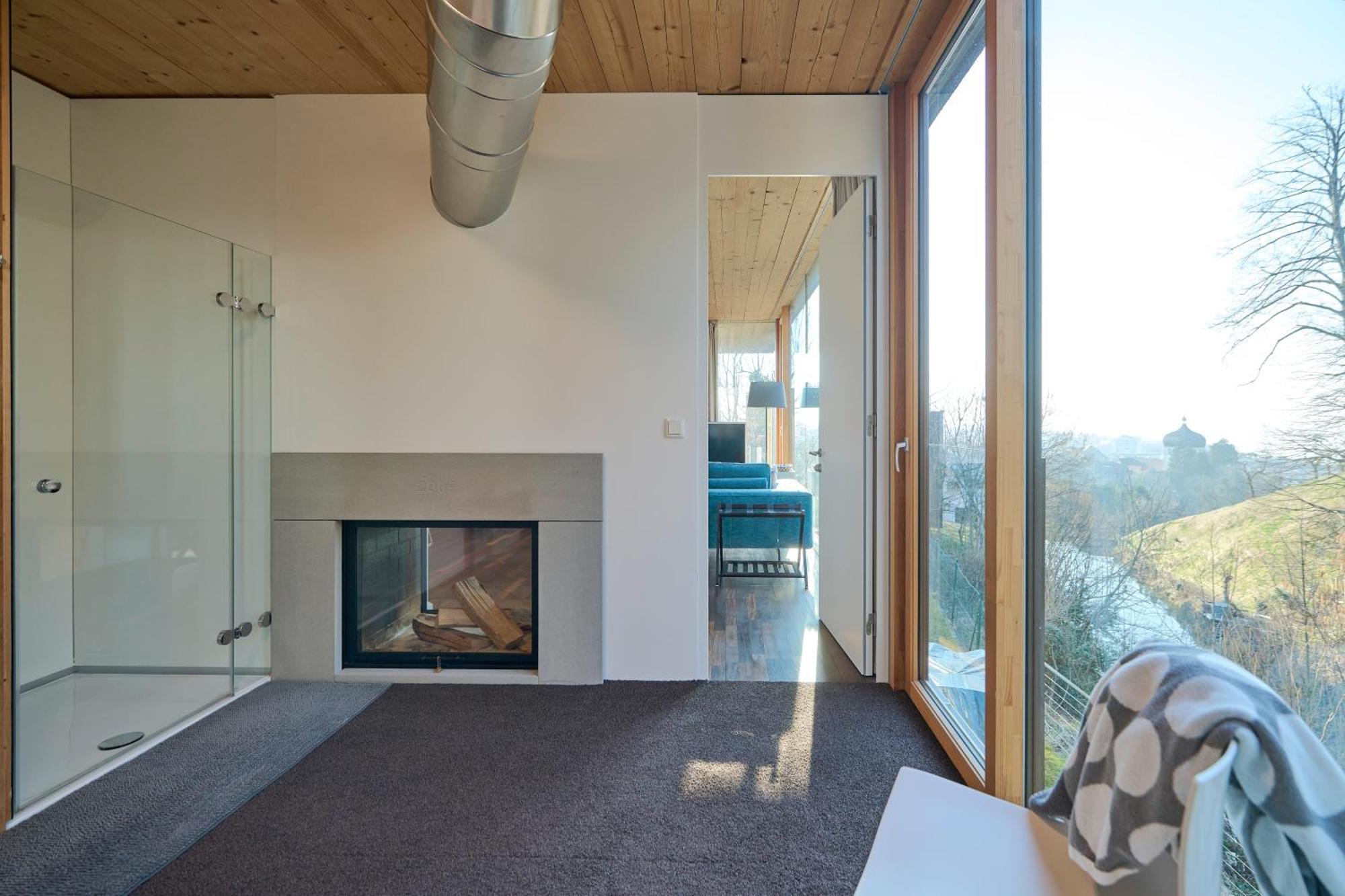 Design-Apartment im Architekten-Haus aus Holz Bregenz Exterior foto